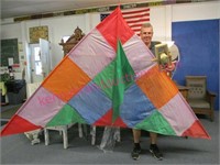 huge kite (over 5ft tall x 9ft wide) & string