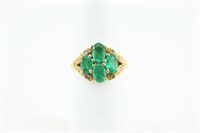 Emeralds & 10K Gold Ring