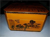Collection of vintage jewelry and jewelry box