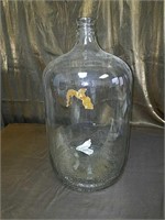 Large old demijohn bottle