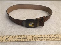 Green Bay Packers Belt Buckle & Leather Belt