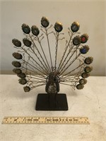 Unique Peacock Metal Decor