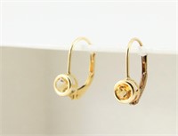 Citrine & 14K Gold Earrings