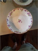 Limoge serving Bowl on legs