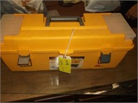 Poly Toolbox w/ contents (hammers, pliers, bits)