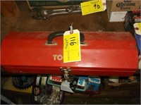 Red Tool Box w/ Hammer/wrenches