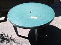 Green Outdoor Table