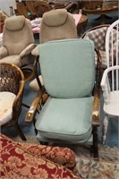Traditional rocking chair recently recovered