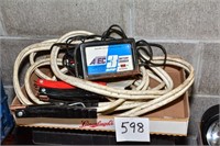 Jumper cables & 3 amp charger