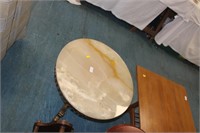 Onyx and barss round coffee table
