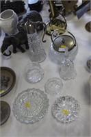 Cut Glass Collection including Biscuit Barrel