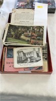 Collection of vintage postcards etc