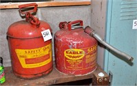 Metal gas cans (2)
