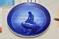 1962 Mermaid blue plate 7-1/4"
