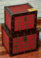Cool suitcase boxes (2) 10" x 12" & 8" x 10"