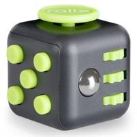 Ralix Fidget Cube, Black/Green