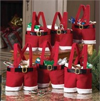 Collections Etc 6-Pack Santa Pants Gift/Treat