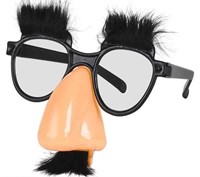 Lot of (6) Disguise Set Groucho Marx Costume Glass