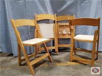 Chair Folding natural wood