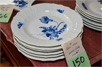 Dinner plates (6) - Royal Copenhagen Blue Flower