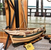 Wood sailboat - cool piece