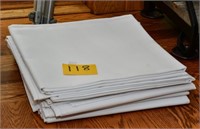 52" x 52" white tablecloths (6)