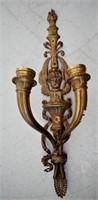 Antique French Double Arm Wall Sconce (Electric)