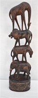 Hand Carved African Animal Figures