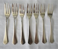 7 pcs Sterling Silver Fish Forks - 157g