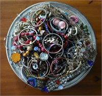 Large Lot Costume Jewelery (Tray Not Included)