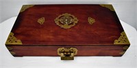 Vintage Asian Jewelery Box Brass Ormolu