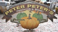 Large Pumpkin Advertising Sign (Wood)