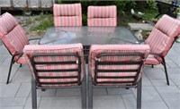 Patio Table & 6 Chairs with Cushions