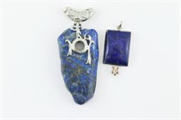2 Lapis Lazuli Pendants