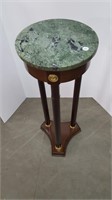 GREEN MARBLE PLANT STAND