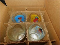 4 VINTAGE DEGRAZIA DRINKING GLASSES IN