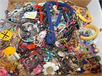 LARGE LOT VINTAGE COSTUME JEWELRY