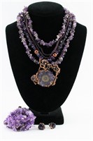 Group of Amethyst Jewelry and Beads