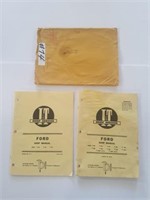 2 vintage FORD shop manuals