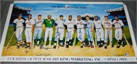500 Home Run Club Multi Signed Poster Ron Lewis