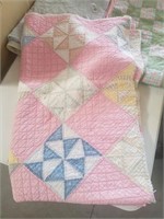 pink & blue cutter quilt