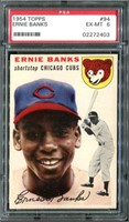 1954 Topps #94 Ernie Banks RC, PSA EX-MT