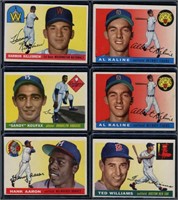 (10) Vintage 1955 Topps Star Baseball Cards
