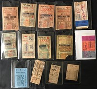 Lot of Vintage World Series Ticket Stubs