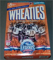 1980 US Olympic Hockey Team Signed Wheaties Box