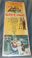 1951 Rhubarb Movie Insert Poster