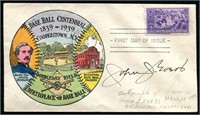 John J. Evers. Signed First Day Cover.