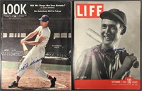 Ted Williams Signed Magazine Cover Lot.