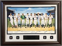 Multi-Signed 500 Home Run Club Ron Lewis Litho