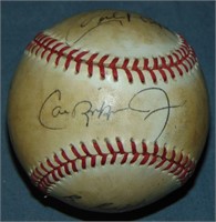 Cal Ripken Jr., Sr. & Billy Ripken Signed Baseball